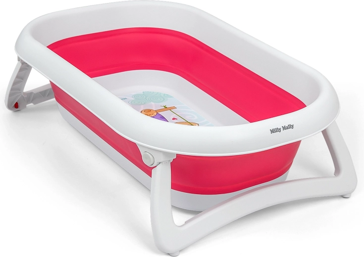 Foldable baby bathtub Milly Mally Aqua pink