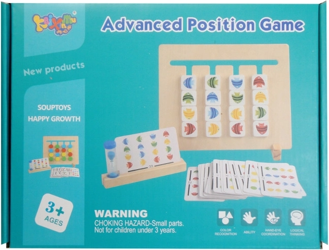 Wooden Logic Puzzle with Hourglass Timer