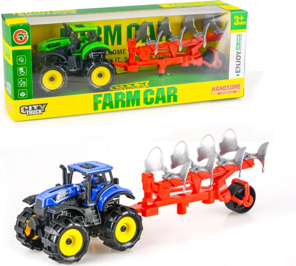 Tractor with Plow on Flywheel 25 cm
