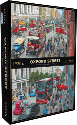 Gibsons puzle Oxford Street cauri gadu desmitiem 1000 gabaliņi