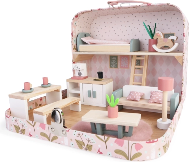 2Kids Toys leļļu mājiņa koferītī – virtuve