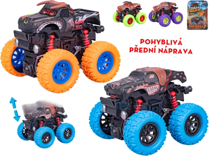 Crazy Truck monster truck ar inerces piedziņu 9 cm