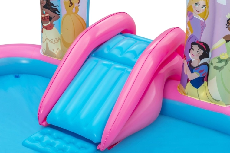 Slide into a shallow pool for safe water play
