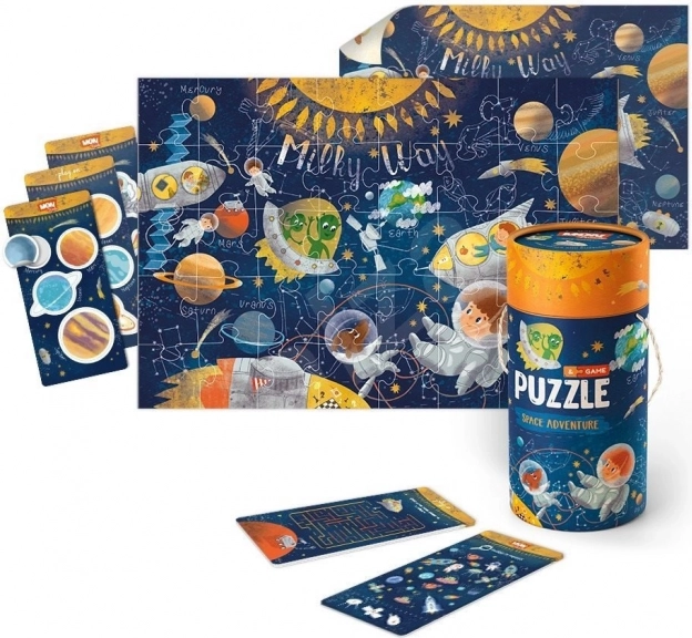 Dodo pužļu un spēļu komplekts Kosmiskais piedzīvojums