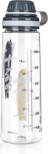 Dzeramā pudele no Tritan 750 ml Free Mind, caurspīdīga