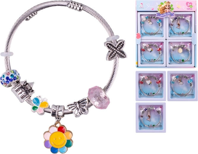 Children’s bracelet with medallion – little heart, mermaid, sunshine, little cloud