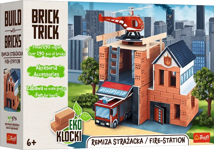 Konstruktors BRICK TRICK ugunsdzēsēju depo XL