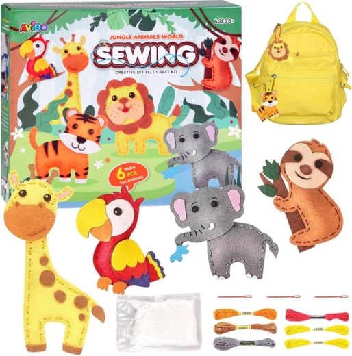Creative Jungle Animals Sewing Kit