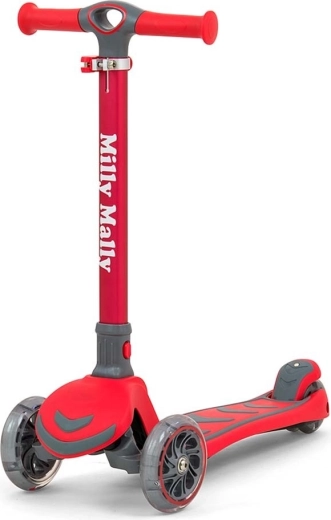 Bērnu skrejritenis Milly Mally Boogie Scooter sarkans