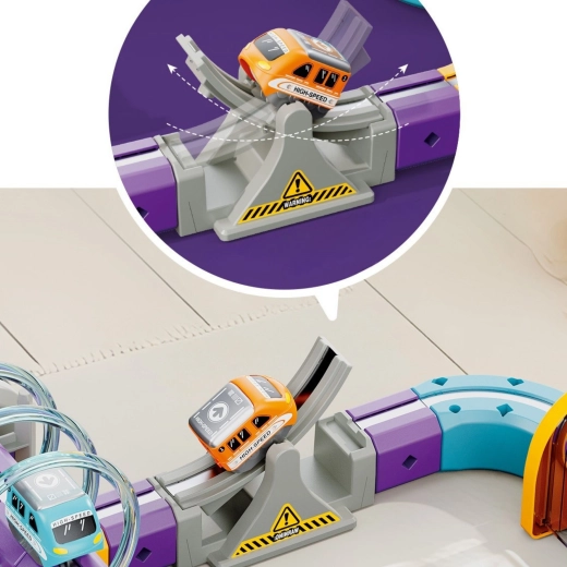 Two USB-rechargeable locomotives