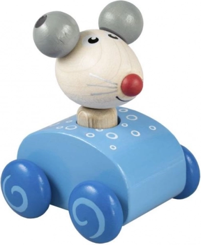 Squeaky Toy in the Shape of a Mouse - Blue
