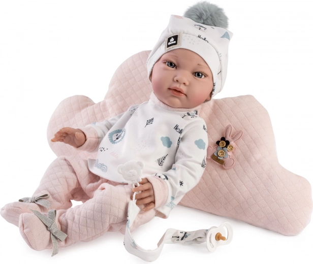 Reālistiska lellīte mazulis ar pilnībā vinila ķermeni – 42 cm