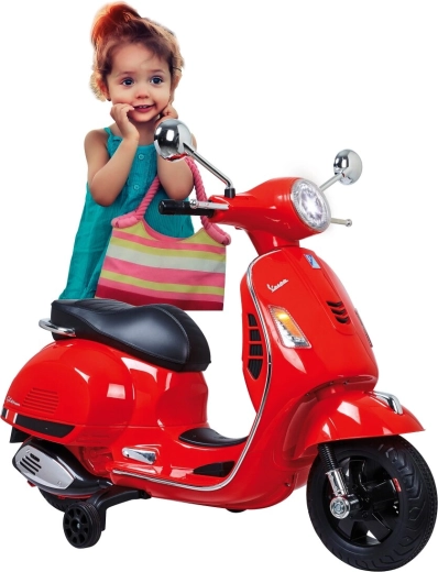 Jamara bērnu elektriskais motocikls Vespa GTS 125 sarkans 12 V