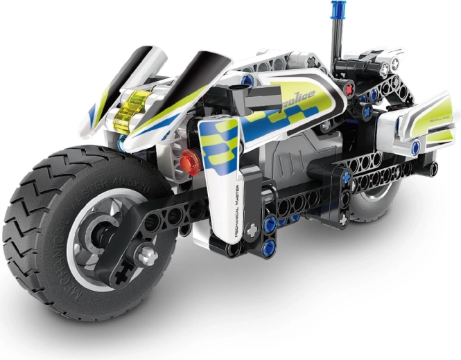 Detailed police motorcycle