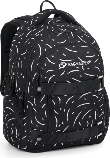 Bagmaster studentu mugursoma Nomad 25 A melnbalta