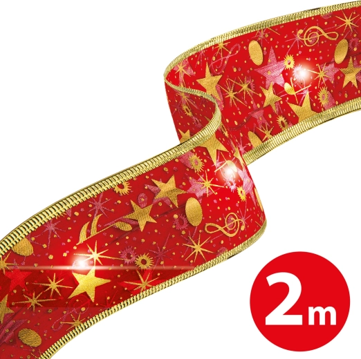 Ziemassvētku LED lente, sarkana, 2 m