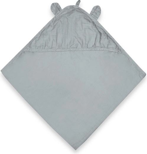 Nuuuroo Danila muslin hooded towel dusty blue