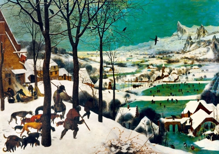 Bluebird puzzle Hunters in the Snow (Winter)