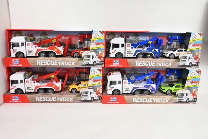Tow Truck with Car and Light and Sound Effects