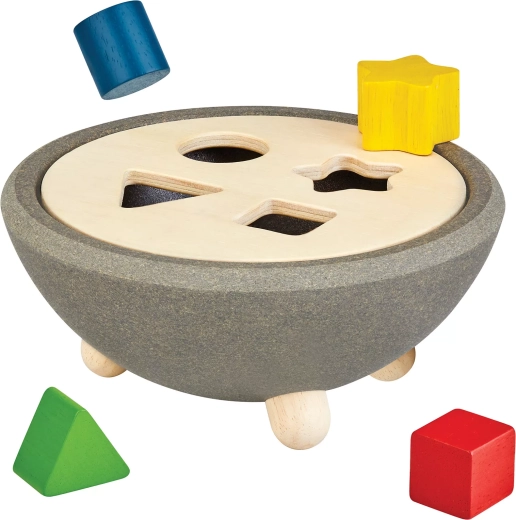 PlanToys koka šķirotājs – formu šķirošana (uzlabotas formas)