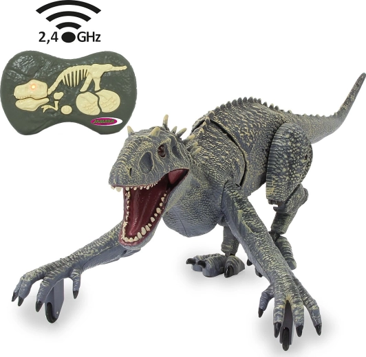 JAMARA tālvadības dinosaurus Exoraptor, pelēks