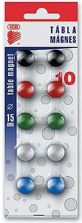 Magnēti 15 mm, komplekts 10 gab.