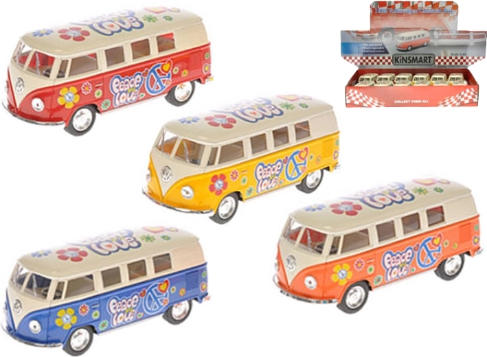 Kinsmart metāla modelis Volkswagen Classical Bus 1962 1:32 13 cm