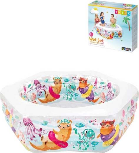 Intex inflatable pool with otters 191 × 178 × 61 cm