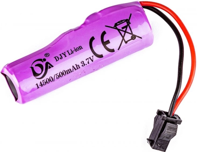 Li-ion akumulators 3,7 V 500 mAh ar JST SM savienotāju drift auto SC24A – 1 gab.