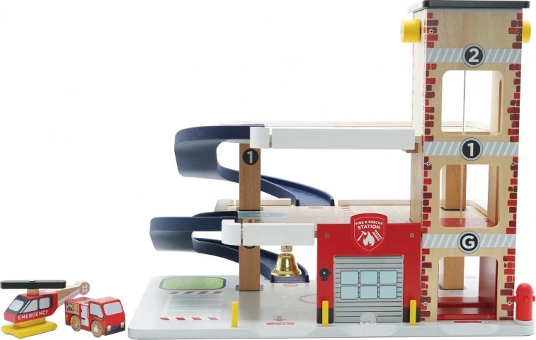 Helipad and vehicles in the package