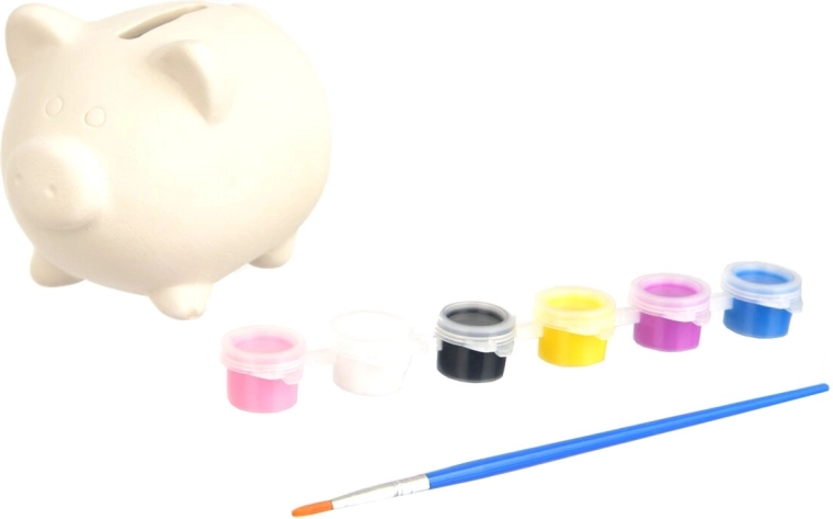 Ceramic Piggy Bank to Paint (8 pcs)