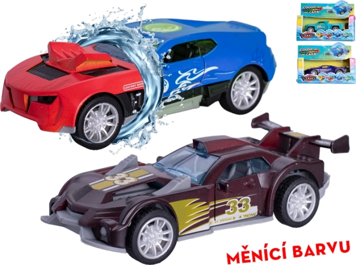 Metal car 12 cm with pull-back motor and color-changing feature