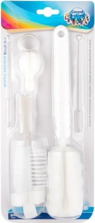 Canpol babies Set of Brushes for Cleaning Bottles and Teats