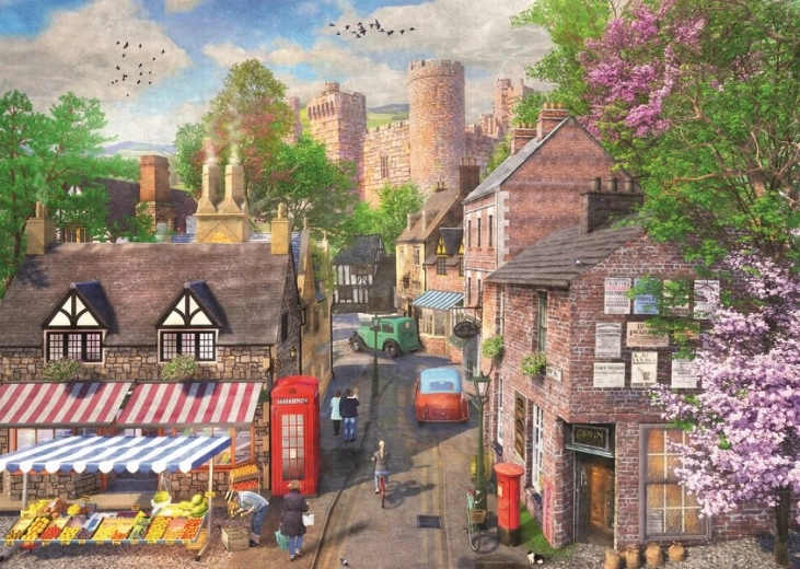 Ravensburger puzle “Gleznaina ieliņa uz pili” 1000 gabaliņi