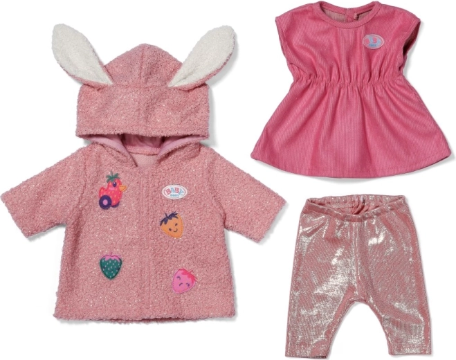 Soft jacket with ears and strawberry details