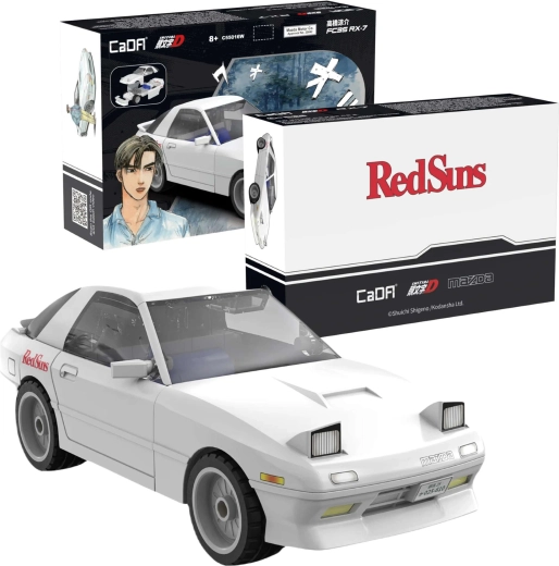 CaDA Mazda RX-7 FD3S Initial D car building set 1:35