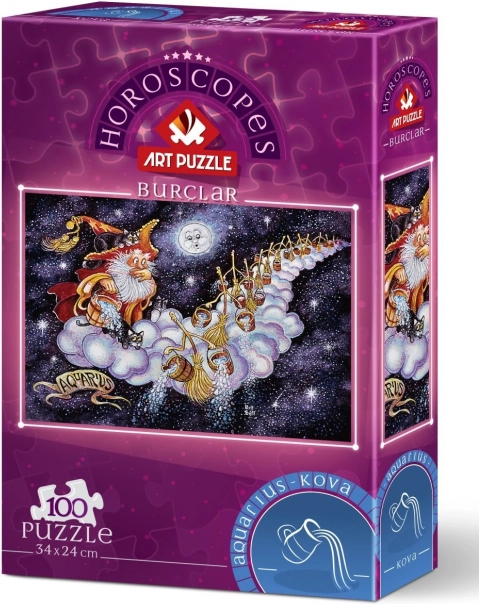 Aquarius Zodiac Sign Puzzle 100 Pieces