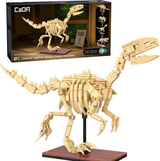CaDA konstruktors dinozauru fosilijas: Velociraptor, 256 detaļas