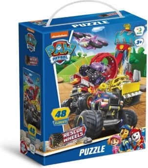 Puzle ar Paw Patrol motīvu: Glābšana uz riteņiem