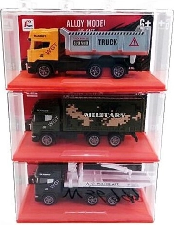 Metāla mini kravas auto 11 cm kastītē (mikss 14 veidi) – 1 gab.