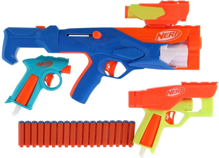 Three blasters for shared action