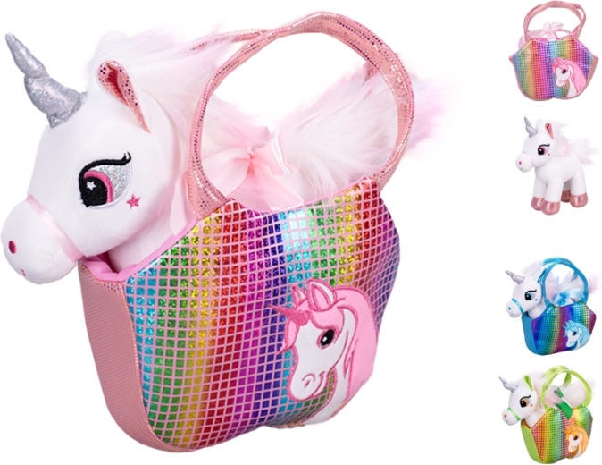 Plush Unicorn with Handbag 22 cm