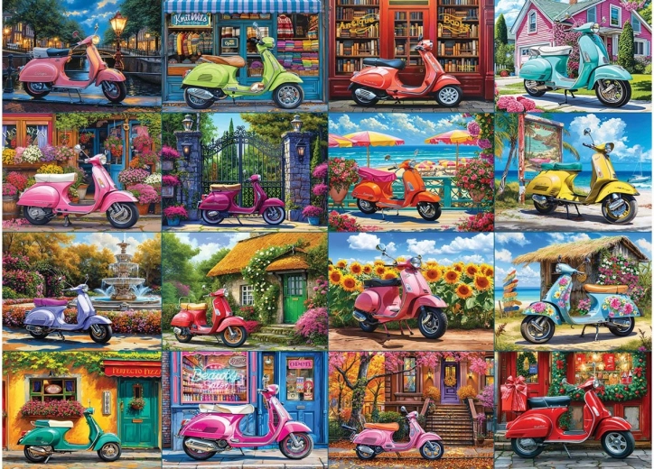 EUROGRAPHICS puzle 16 motorolleri, 1000 gabali