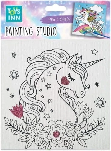 Radošais gleznošanas komplekts Canvas Mazs putniņš TOYSINN 15 × 15 cm