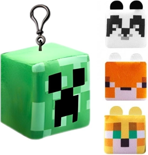 Minecraft plīša kubs – piekariņš ar klipsi