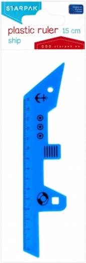 STARPAK lineāls kuģa formā 15 cm - 1 gab.