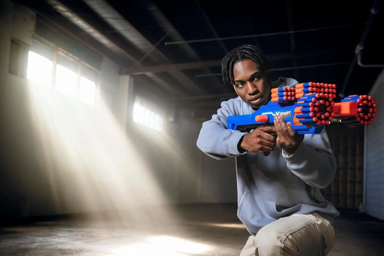 Lidojuma distance līdz 27 metriem un Air Pocket lodes