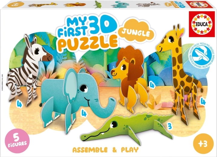 Educa My First 3D Puzzle Jungle 5-in-1