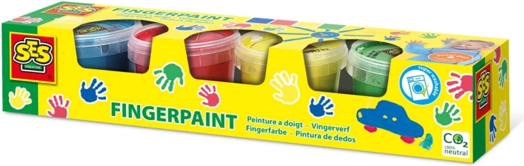 Finger Paints, Basic Colors, 4 × 110 ml