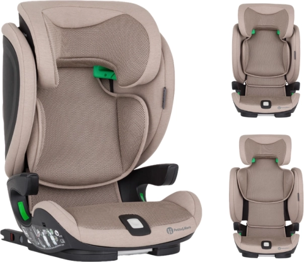 Petite&Mars autokrēsliņš Elite Fix Pro i-Size tan brown air 100–150 cm (15–36 kg)